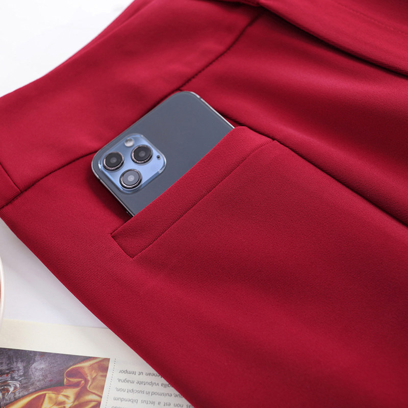 垂顺坠感南韩丝高腰裙裤八片舞蹈裤 澜懿休闲裤