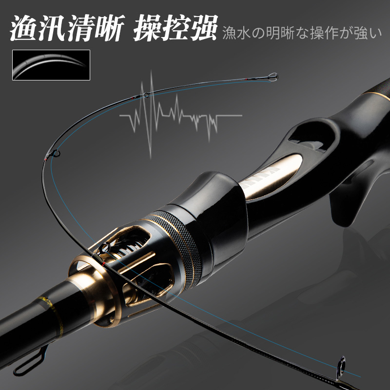 科迈雷路亚竿套装全套初学者枪柄水滴轮远投翘嘴打黑全套路亚鱼竿-图0