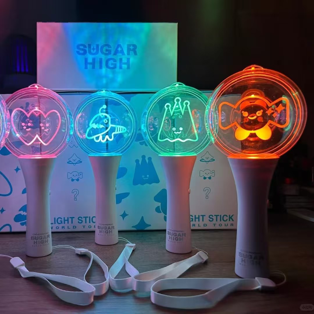 演唱会LED遥控发光棒酒吧年会中控荧光棒高档变色手环定制应援棒 - 图1
