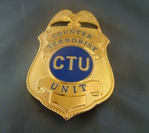 American Badge US CTU Metal Badge Chest Badge Pure Copper