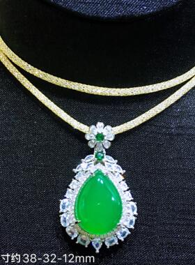 毛衣链水晶项链2.5mm吊坠挂绳水晶绳珍珠蜜蜡翡翠绳意大利进口