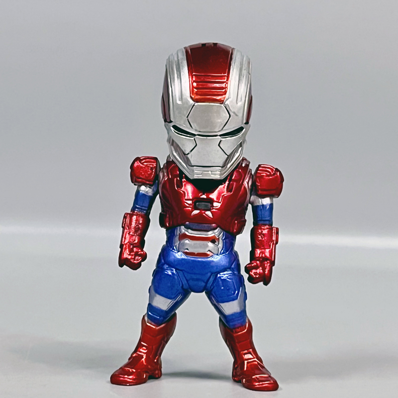 正版散货,漫威Q版可动钢铁侠手办模型汽车摆件复仇者联盟动漫玩具 - 图2