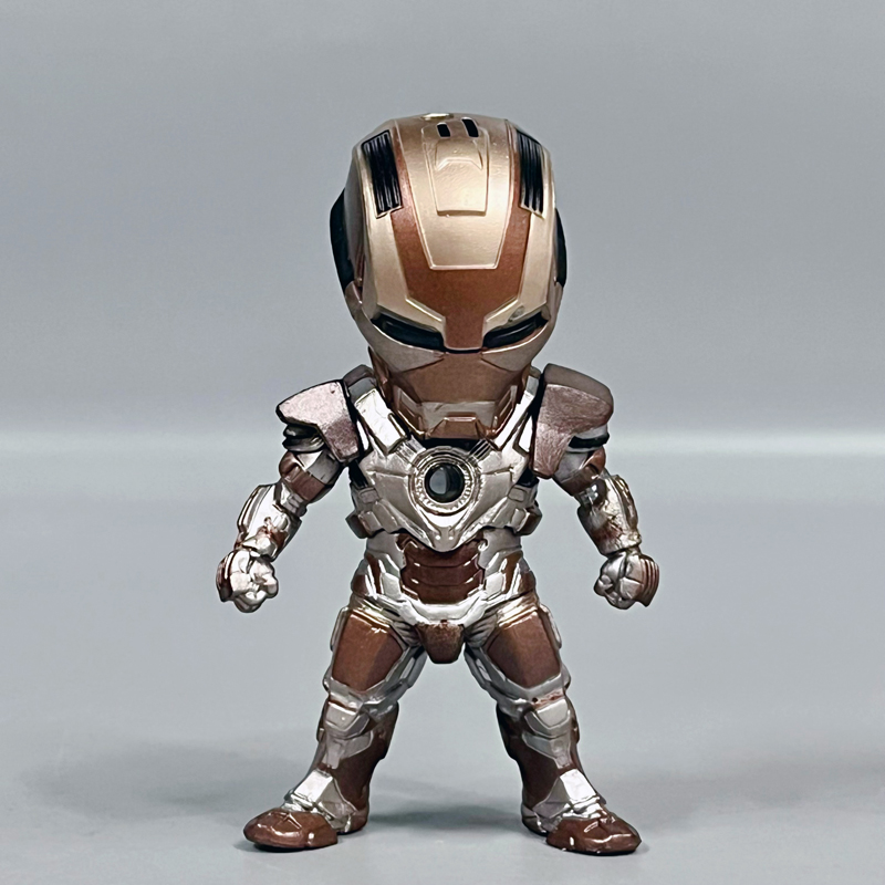 正版散货,漫威Q版可动钢铁侠手办模型汽车摆件复仇者联盟动漫玩具 - 图0