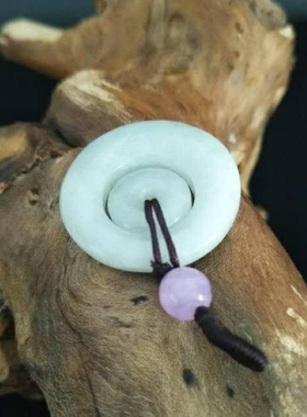 天然玉石A货翡翠挂饰平安扣吊坠