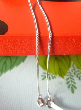 天乙银饰专柜正品 925纯银 品牌 项链 925银细柔水波链项链