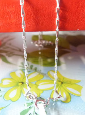 天乙银饰专柜正品 925纯银 品牌 项链 925银精美瓜子链