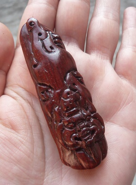 手把件木雕挂饰貔貅工艺品