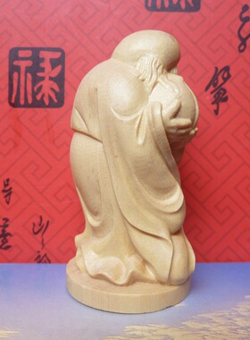 手把件寿星礼品小木雕
