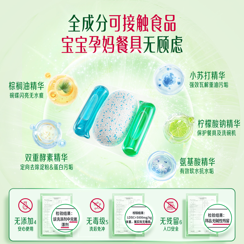 【现货】立白植物源洗碗凝珠洗碗机用洗涤剂洗碗液母婴宝宝餐具洗
