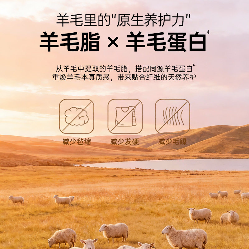 立白小白白羊毛羊绒衣物洗衣液呢大衣真丝专用