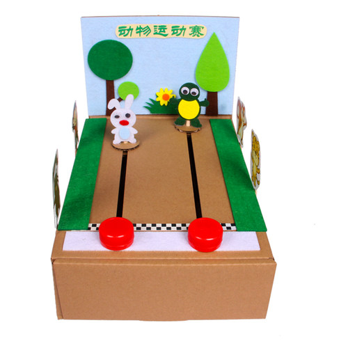 幼儿园小中大班益智活动区动物运动赛桌面操作自制玩教具游戏材料 - 图3