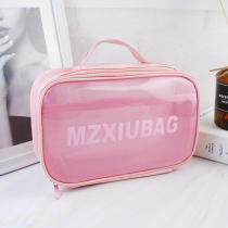 Net Red Makeup Bag Ins Wind Trumpet Portable Woman Carry-on with large capacity transparent washing and accommodating bag bag