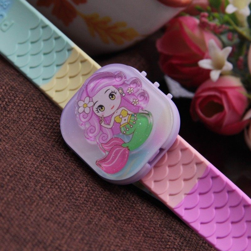 韩版新款小女孩儿童公主美人鱼手表玩具啪啪圈手环拍拍圈六一礼物,淘宝优惠券,粉丝福利购,淘宝优惠卷