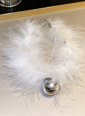 女超仙少女心短款玫瑰花蝴蝶项圈