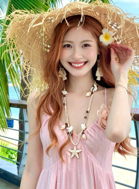 波西米亚贝壳海星串珠项链