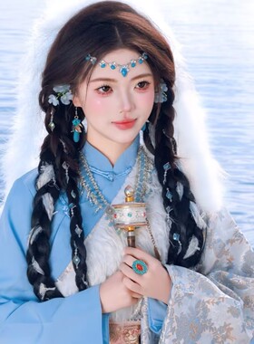波西米亚流苏仿松石眉心坠