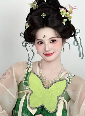 新中式清新绿色桂花项链