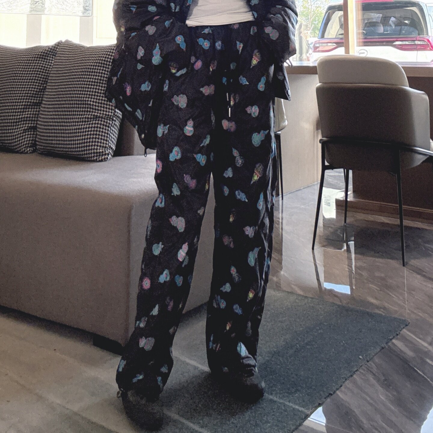 羽绒裤热销榜直筒阔腿宽松白鸭绒长裤洋气2025年超火的裤子女款潮