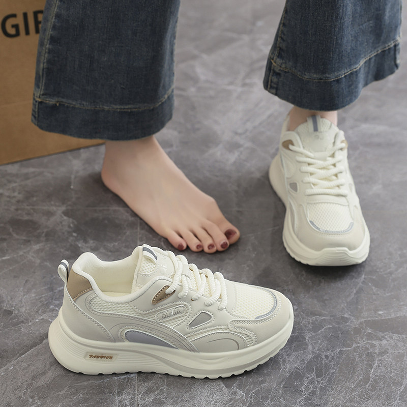 厚底阿甘鞋女2026年春季新款网面透气休闲潮鞋轻便防滑百搭运动鞋,淘宝优惠券,粉丝福利购,淘宝优惠卷