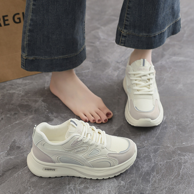 厚底阿甘鞋女2026年春季新款网面透气休闲潮鞋轻便防滑百搭运动鞋,淘宝优惠券,粉丝福利购,淘宝优惠卷