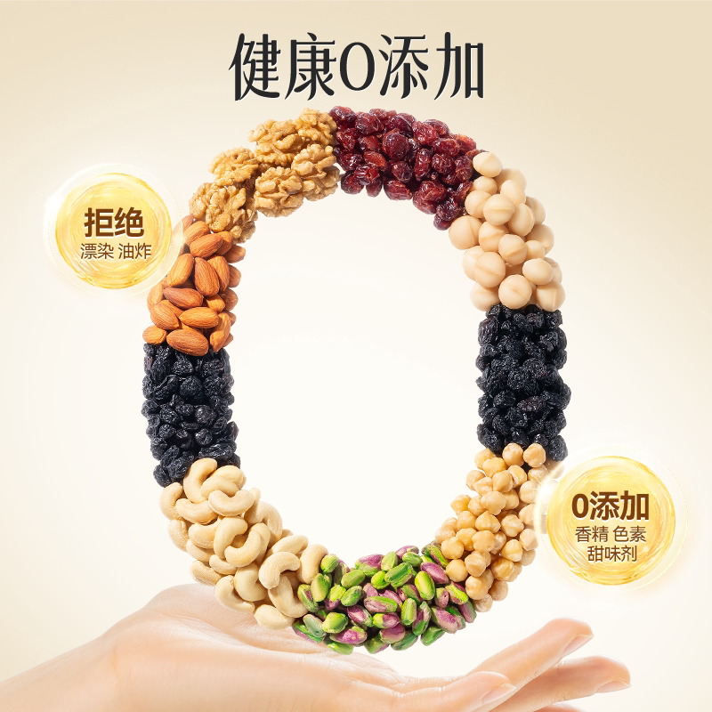 三只松鼠每日坚果750g/30包健康混合干果仁坚果零食礼盒节日送礼