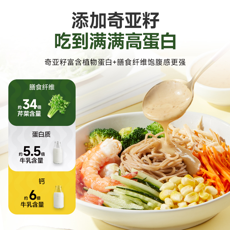 【蜻蜓教练奇亚籽芝麻沙拉汁】蔬菜水果专用沙拉酱调味料三只松鼠 - 图1