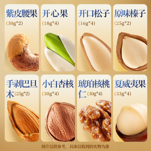 三只松鼠食光八音盒668g/26袋坚果礼盒送礼送长辈健康零食大礼包 - 图1