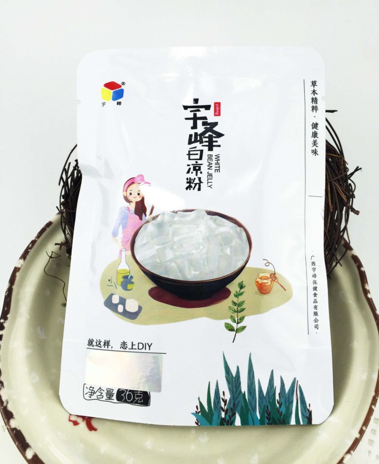 白凉粉家用儿童做果冻的白凉粉儿水果奶冻食用自制冰凉粉硅胶模具-图3