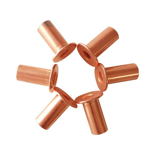 重型货车刹车片铆钉铁镀铜半空心铆钉空心STR制动器镀铜帽钉螺丝 - 图3