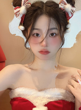 中国风新年头饰龙年红色发夹女可爱古风成人儿童过年发卡拜年发饰