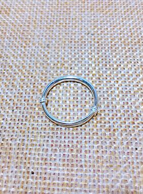 光面纯银百搭戒指