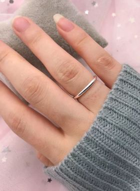 足银三生三世百搭戒指新品