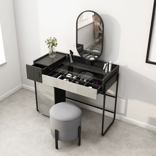 Универсальный современный и минималистичный туалетный столик, система хранения для спальни