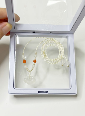 手工编织玉髓吊坠挂绳黄金挂脖绳玉坠玉佛平安扣绑绳可调节清新女