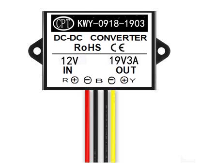 12V升压19V5A6A8A10A15A电源转换器DC-DC12V转19V车载笔记本电源 - 图2