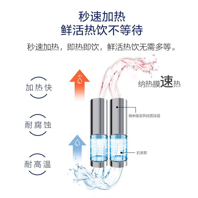 沁园管线机家用直饮加热一体壁挂式厨房无胆即热式线管饮水机580 - 图1