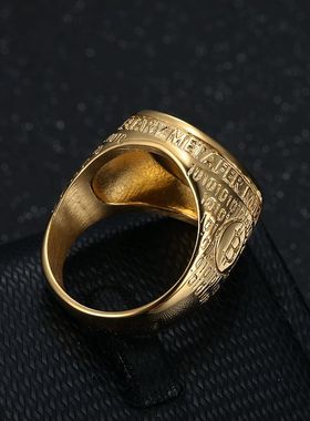 比特币男士戒指钛钢嘻哈