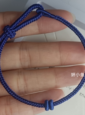 新款细款2.3mm八股编简约手链纯手工编织手绳可串珠吊坠生肖调节