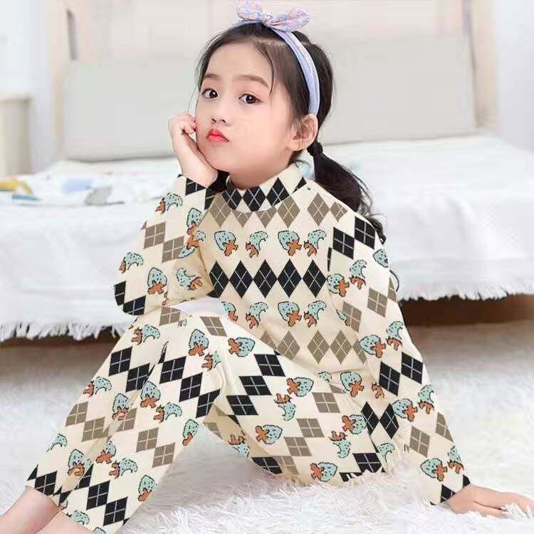 秋冬儿童德绒保暖睡衣宝宝男童女童打底衫磨绒内衣长袖套装家居服,淘宝优惠券,粉丝福利购,淘宝优惠卷