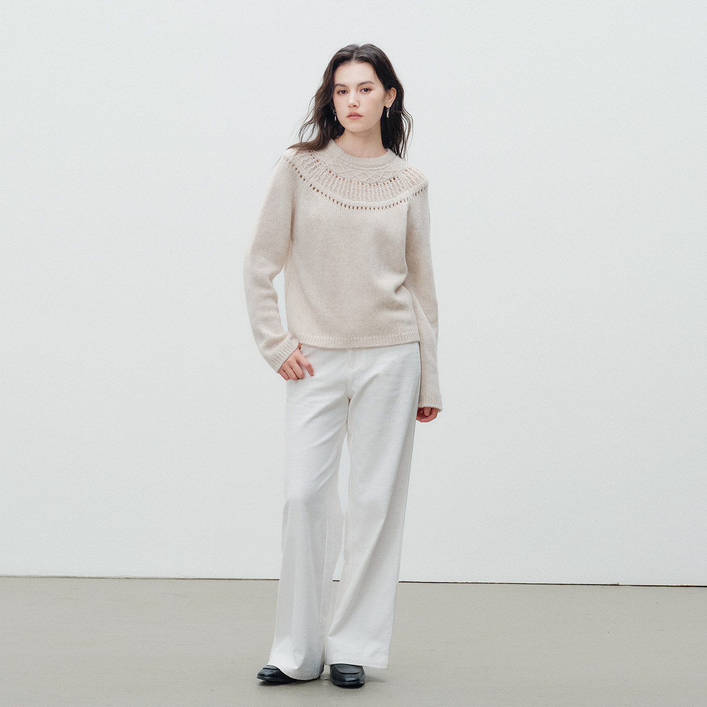 Next Weekend「珠纱」领口提花插肩袖毛衣,淘宝优惠券,粉丝福利购,淘宝优惠卷