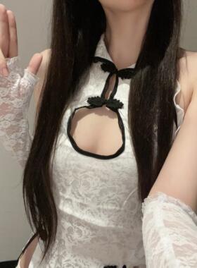 法式黑丝网纱蕾丝袖套