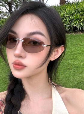 无框美式金属男女墨镜