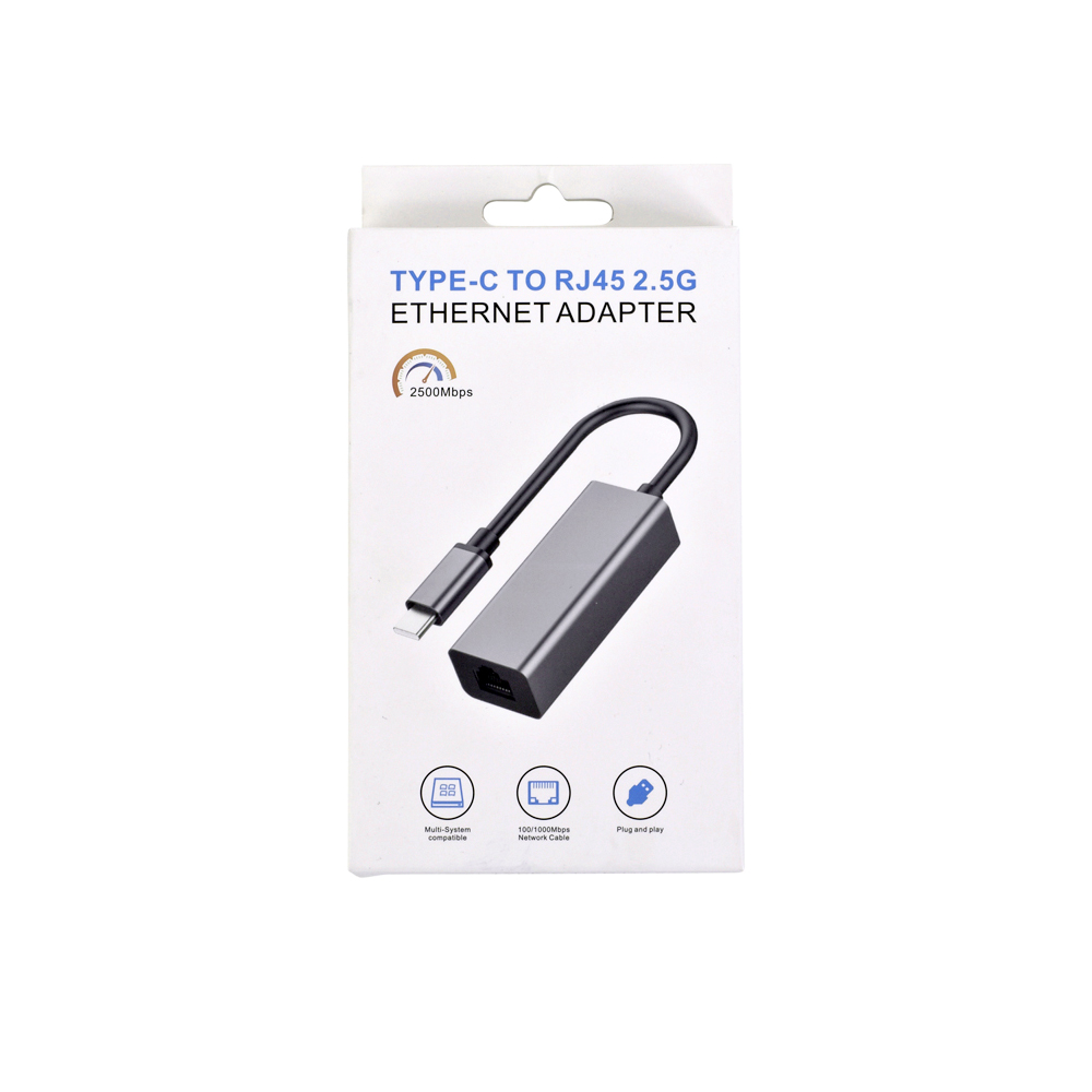 新款 2.5G网卡 2500mbps网卡 RTL8156B type c网卡USB 高速以太网 - 图1