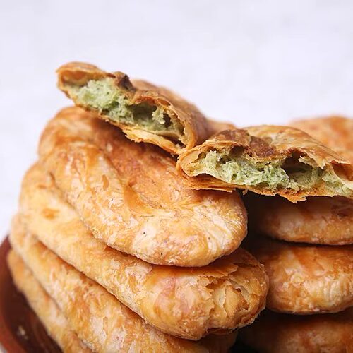 苏州特产袜底酥鞋底饼周庄昆山锦溪同里甪直咸甜味传统糕点210g - 图0