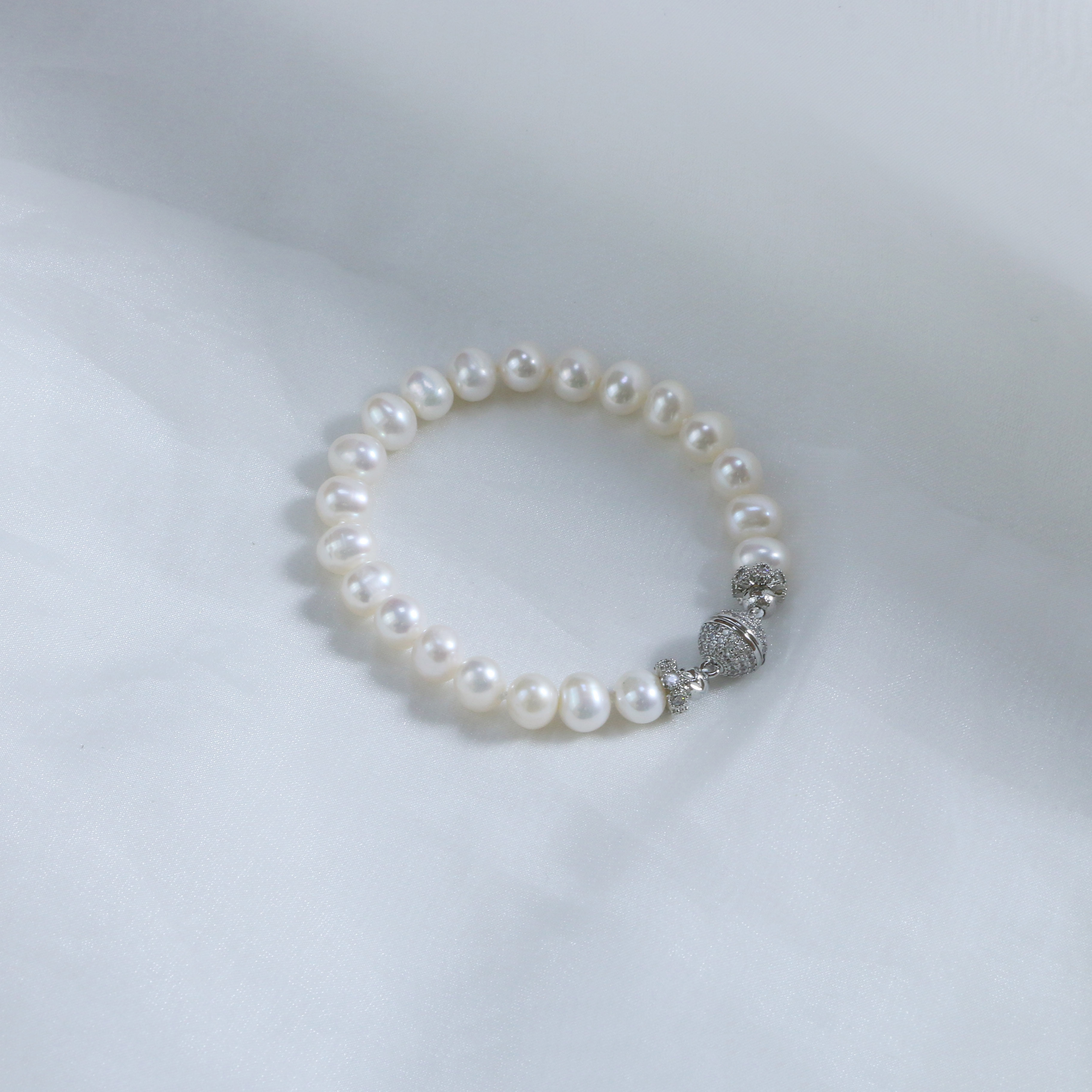 【可乐优选】8-9mm磁吸扣淡水珍珠项链+手链+耳钉（新春套装）,淘宝优惠券,粉丝福利购,淘宝优惠卷