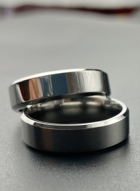 红鼻鹿情侣钛钢日韩戒指刻字指环