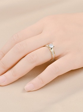 潮流爆款钛钢锆石戒指环情侣戒指