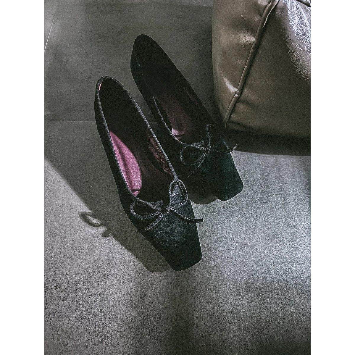 氛围感蓝色浅口粗跟玛丽珍单鞋2026年新款温柔方头蝴蝶结高跟鞋女,淘宝优惠券,粉丝福利购,淘宝优惠卷