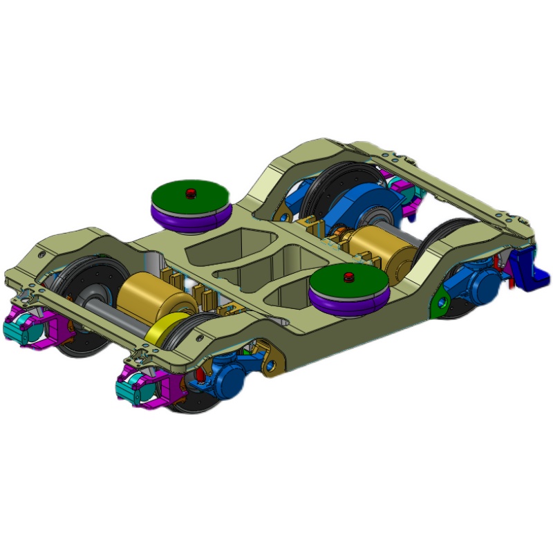 CRH1高铁动车组转向架SolidWorks三维模型通用版本设计3D图纸 - 图2