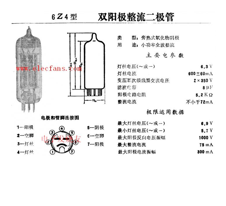 胆前级/6Z4胆整流/电子管/功放专用高压/灯丝滤波稳压电源板套件 - 图1